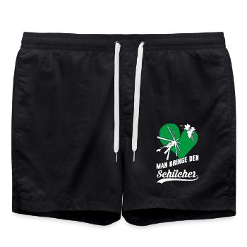 Schilcher Genuss – Man bringe den steirischen Wein - Badeshorts - Schwarz - Vorne - AI Model Male 185 light (185cm)
