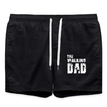 Le papa qui marche - Short de bain - noir - Devant - AI Model Male 185 light (185cm)