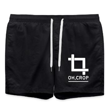 Designer Graphic Designer Designer Artist - Swim Trunks - black - Front - AI Model Male 185 light (185cm)