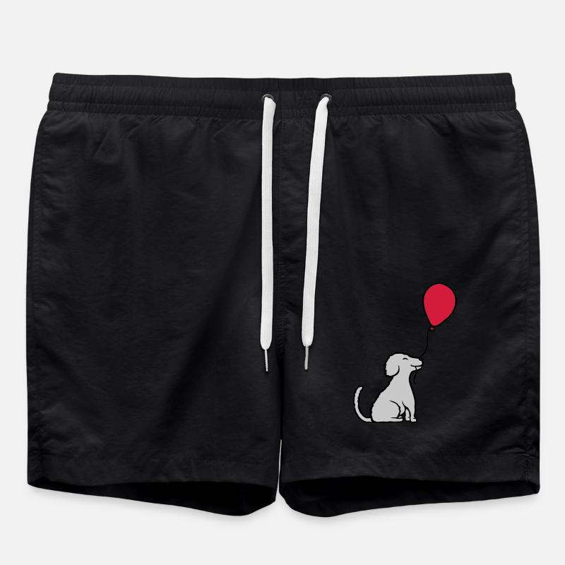 Ballon chien cool assis - Short de bain - noir