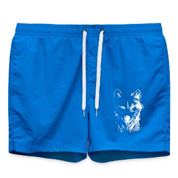 Vintage Hundeportrait für Hundebesitzer - Badeshorts - Cobalt blue - Vorne