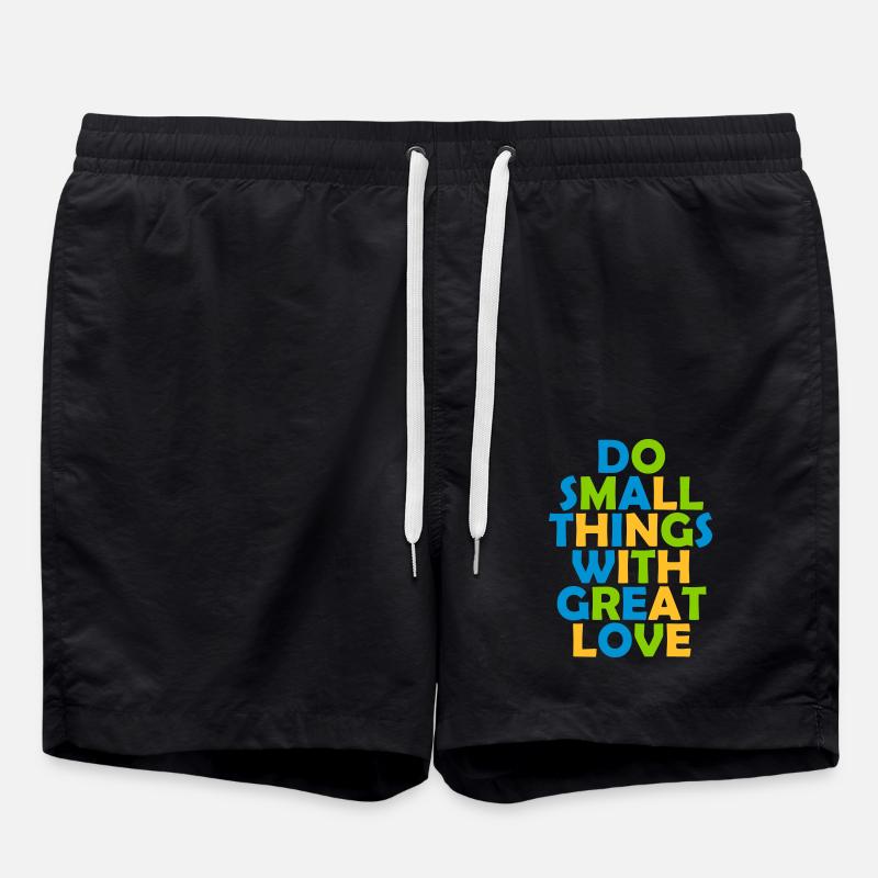 Quote do small things - Swim Trunks - black