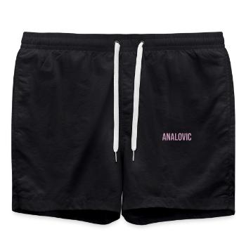 Analovic - Swim Trunks - black - Front - AI Model Male 185 light (185cm)
