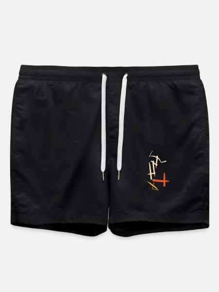 Abstractness - Swim Trunks - black