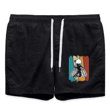 Badminton - Short de bain - noir - Devant - AI Model Male 185 light (185cm)