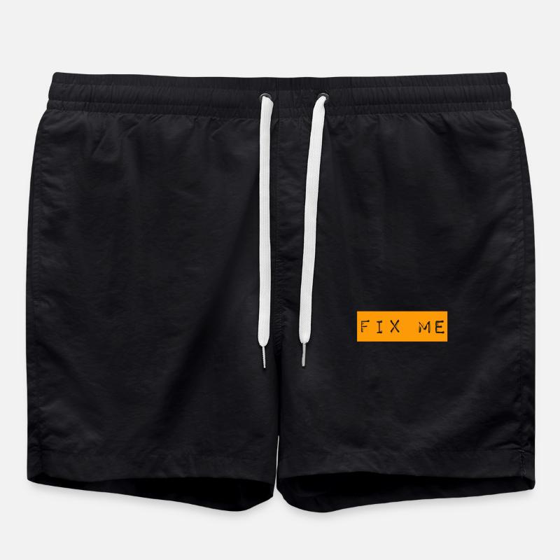 ich bin kaputt - Badeshorts - Schwarz