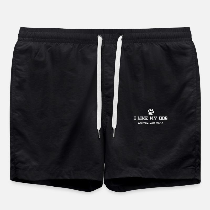 Hund - Badeshorts - Schwarz