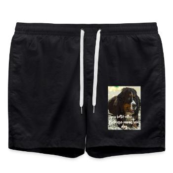 Bouvier bernois - Short de bain - noir - Devant - AI Model Male 185 light (185cm)