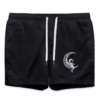 Moon Swing Astronaut Adventure - Swim Trunks - black - Front - AI Model Male 185 light (185cm)