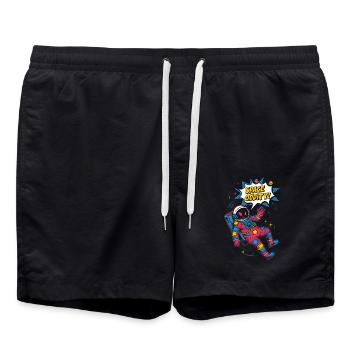 Space Oddity Cosmic Adventurer - Swim Trunks - black - Front - AI Model Male 185 light (185cm)