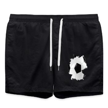 Germany Map Frames Real Football - Swim Trunks - black - Front - AI Model Male 185 light (185cm)