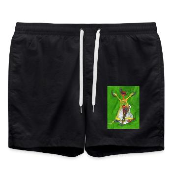 SPASStasie - Badeshorts - Schwarz - Vorne - AI Model Male 185 light (185cm)