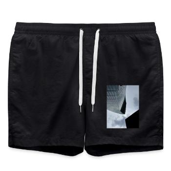 Skyscraper - Badeshorts - Schwarz - Vorne - AI Model Male 185 light (185cm)
