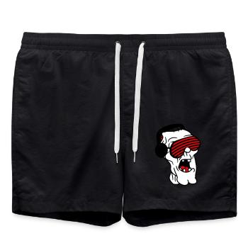 DJ Zombie Monster Horror Halloween Party Music - Swim Trunks - black - Front - AI Model Male 185 light (185cm)