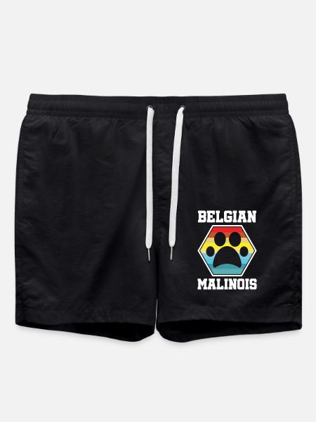 Belgian Malinois Belgian Malinois - Swim Trunks - black