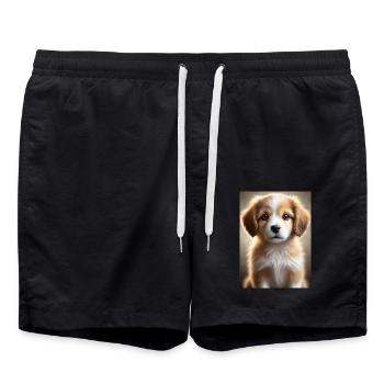 Sweet Puppy - Swim Trunks - black - Front - AI Model Male 185 light (185cm)
