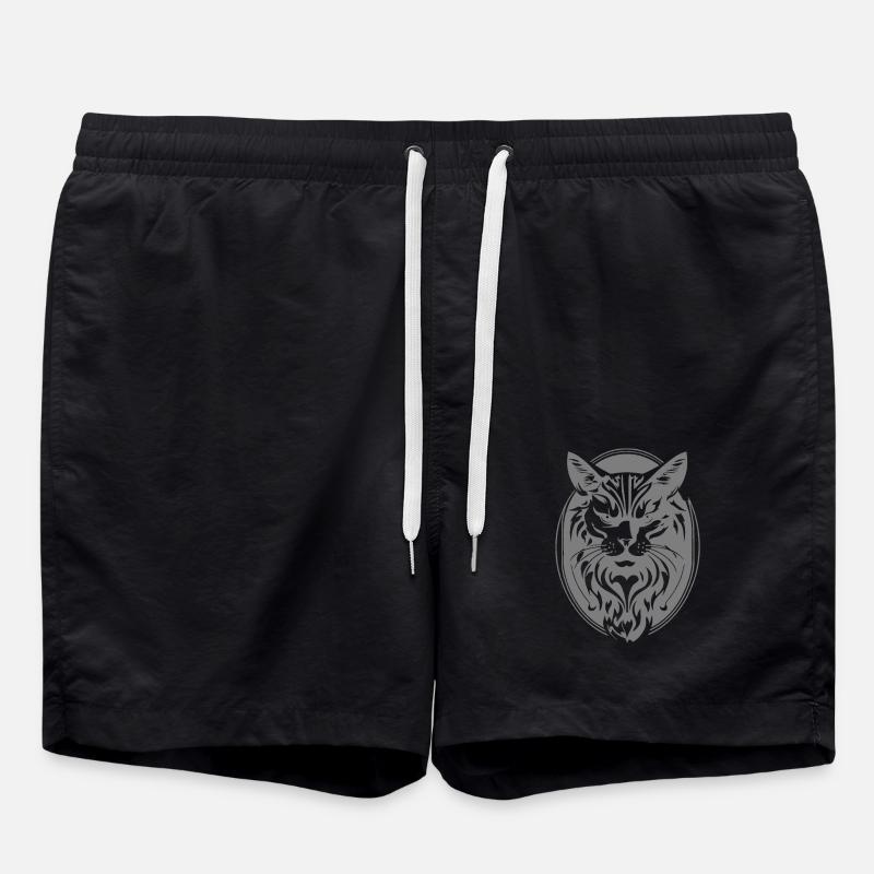 Power cat white - Swim Trunks - black