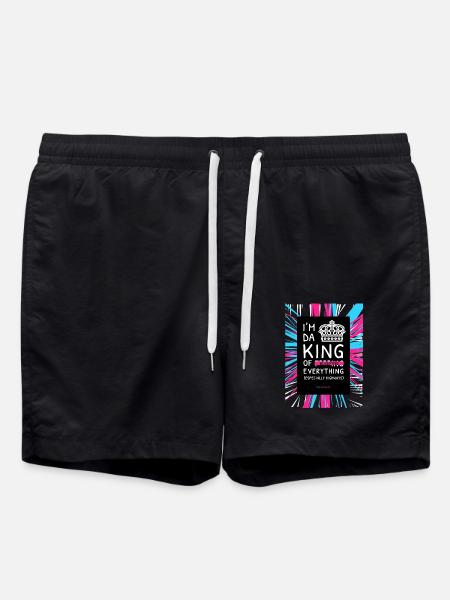 I'M DA KING - Swim Trunks - black