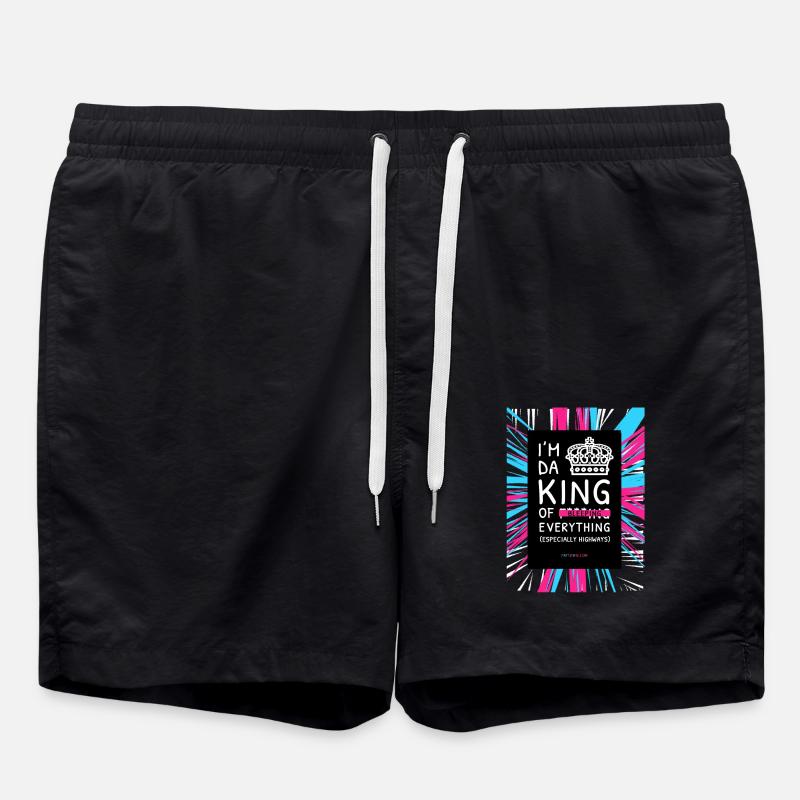ICH BIN DA KING - Badeshorts - Schwarz