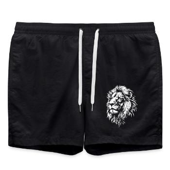 Lion - Short de bain - noir - Devant - AI Model Male 185 light (185cm)