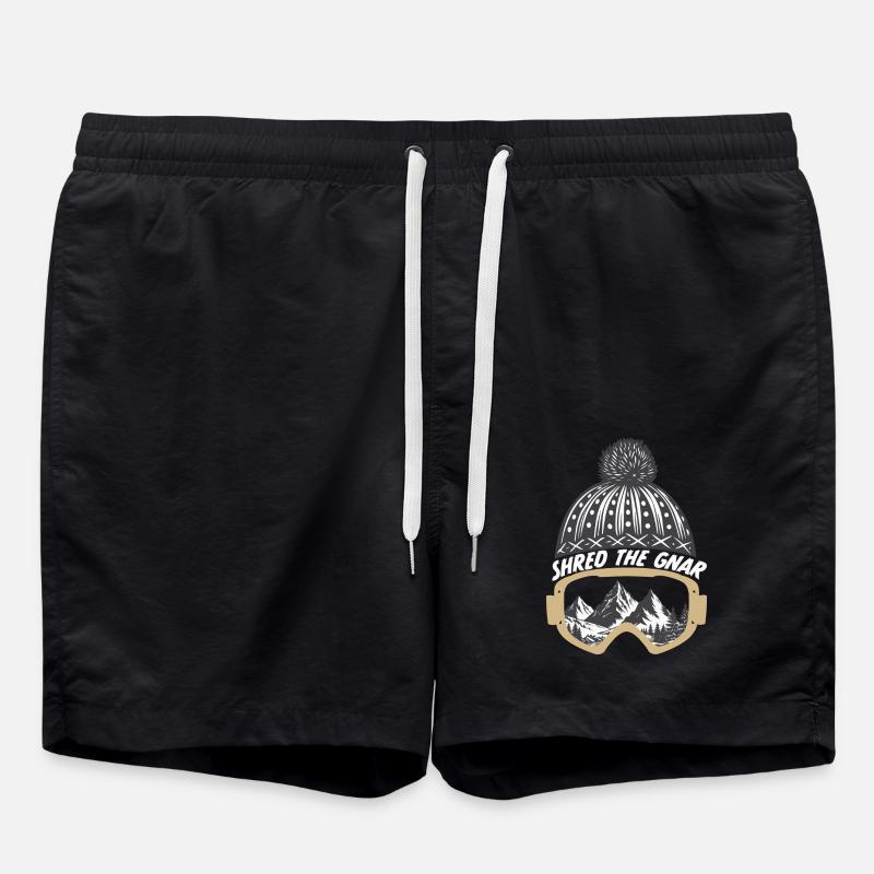 Shred the Gnar - Swim Trunks - black