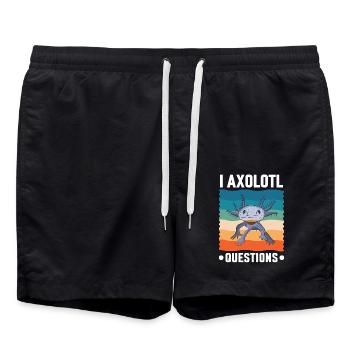 Axolotl - Short de bain - noir - Devant - AI Model Male 185 light (185cm)