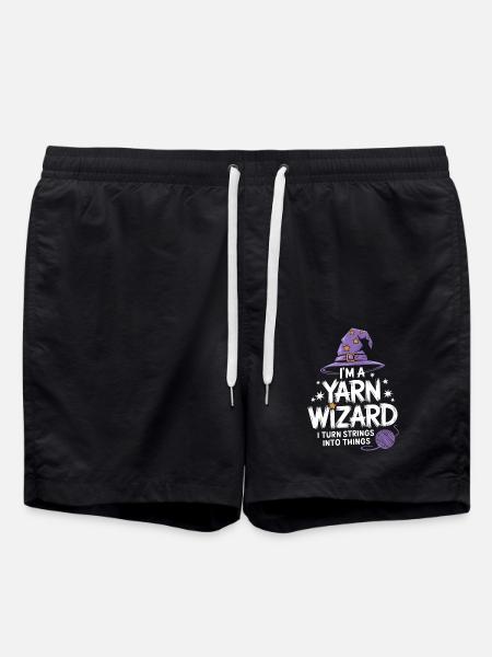 Unleash creativity with wool - Swim Trunks - black