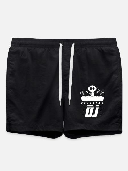 Dj Turntables - Swim Trunks - black