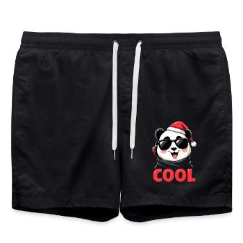 Panda cool - Short de bain - noir - Devant - AI Model Male 185 light (185cm)