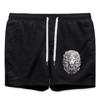Signe du zodiaque Lion - Short de bain - noir - Devant - AI Model Male 185 light (185cm)