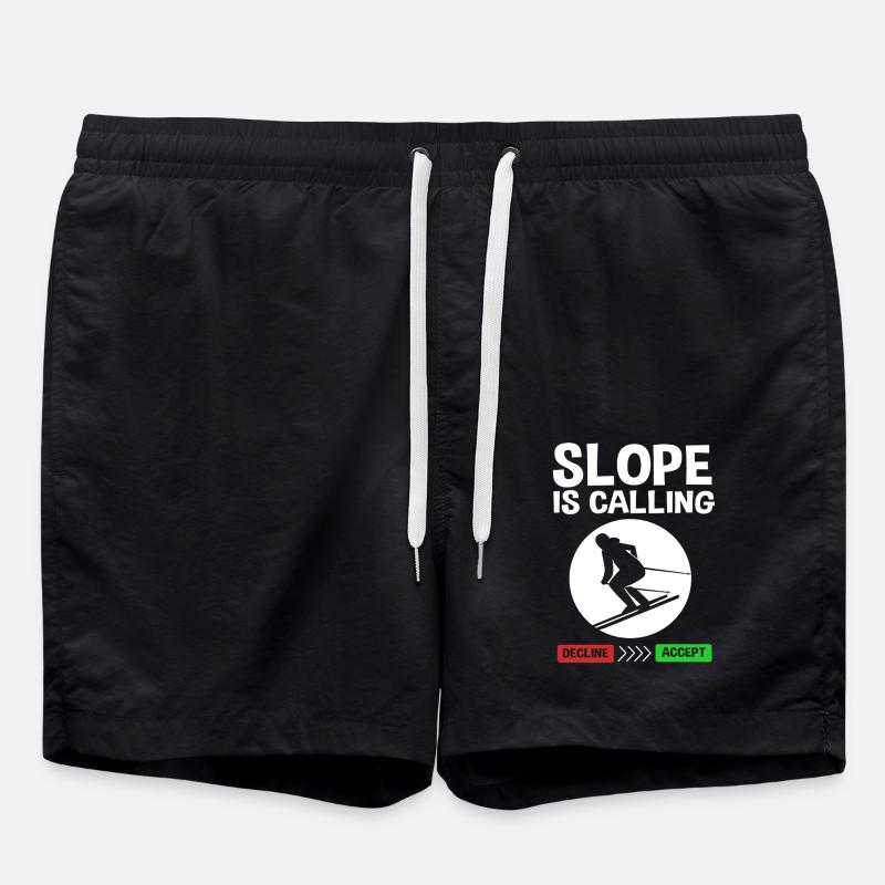 Ski Skiurlaub - Badeshorts - Schwarz