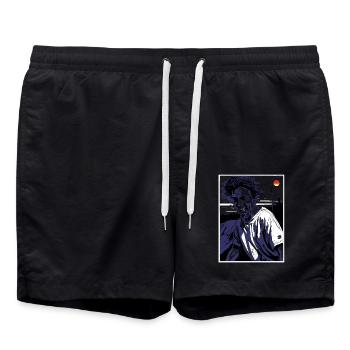 Big Smile Zombie Guy - Badeshorts - Schwarz - Vorne - AI Model Male 185 light (185cm)