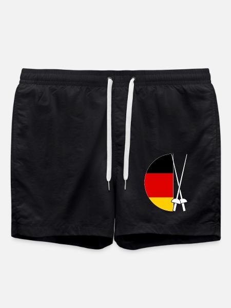 Fencing Germany Flag Fencing - Swim Trunks - black