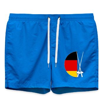 Fechter Deutschland Flagge Fechten - Badeshorts - Cobalt blue - Vorne