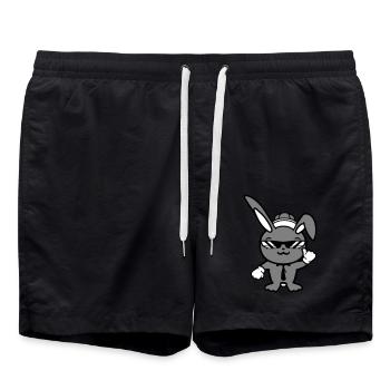 Lunettes de soleil lapin Cappy cravate Cool Hat Comic - Short de bain - noir - Devant - AI Model Male 185 light (185cm)