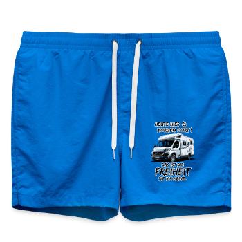 Heute hier & morgen dort, das ist die Freiheit ... - Badeshorts - Cobalt blue - Vorne