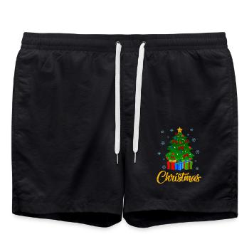 2 - Short de bain - noir - Devant - AI Model Male 185 light (185cm)