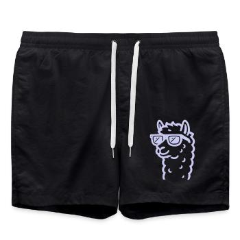 Lama Sunglasses - Swim Trunks - black - Front - AI Model Male 185 light (185cm)
