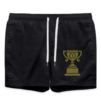 Cup 1 - Swim Trunks - black - Front - AI Model Male 185 light (185cm)