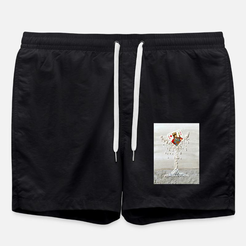 König im Kelch - Badeshorts - Schwarz