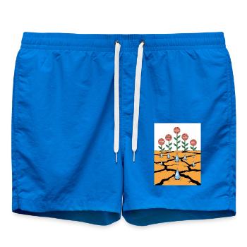 Kraft blüht aus Widrigkeiten – Resilience Art - Badeshorts - Cobalt blue - Vorne