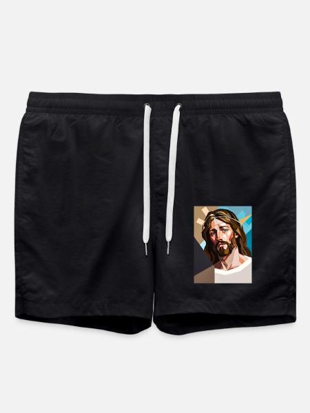 Abstraction sacrée - Short de bain - noir