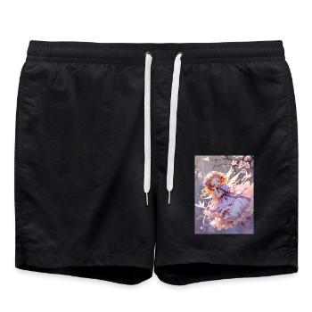 Le chérubin endormi - Short de bain - noir - Devant - AI Model Male 185 light (185cm)