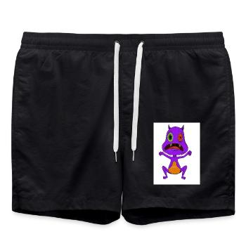 Ungeheuer - Badeshorts - Schwarz - Vorne - AI Model Male 185 light (185cm)