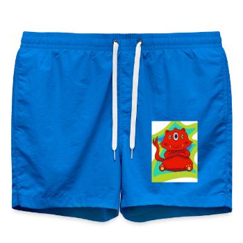 Dreiäugiges Monster - Badeshorts - Cobalt blue - Vorne