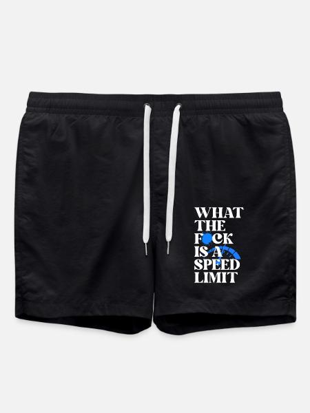Auto - Badeshorts - Schwarz