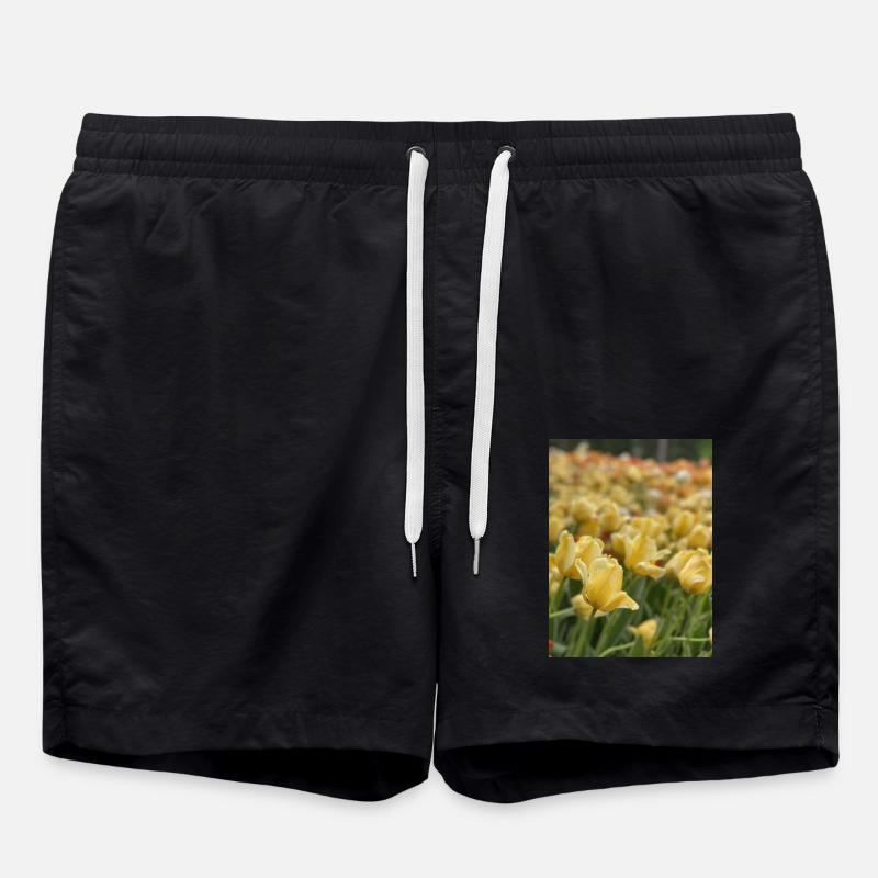 Tulip Sea yellow - Swim Trunks - black