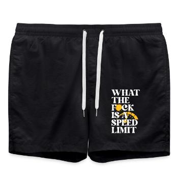 Car - Swim Trunks - black - Front - AI Model Male 185 light (185cm)