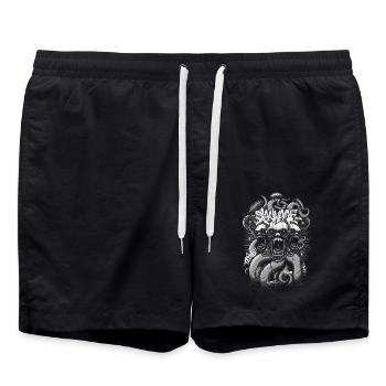 Wildes Monster tekno art Zewa - Badeshorts - Schwarz - Vorne - AI Model Male 185 light (185cm)