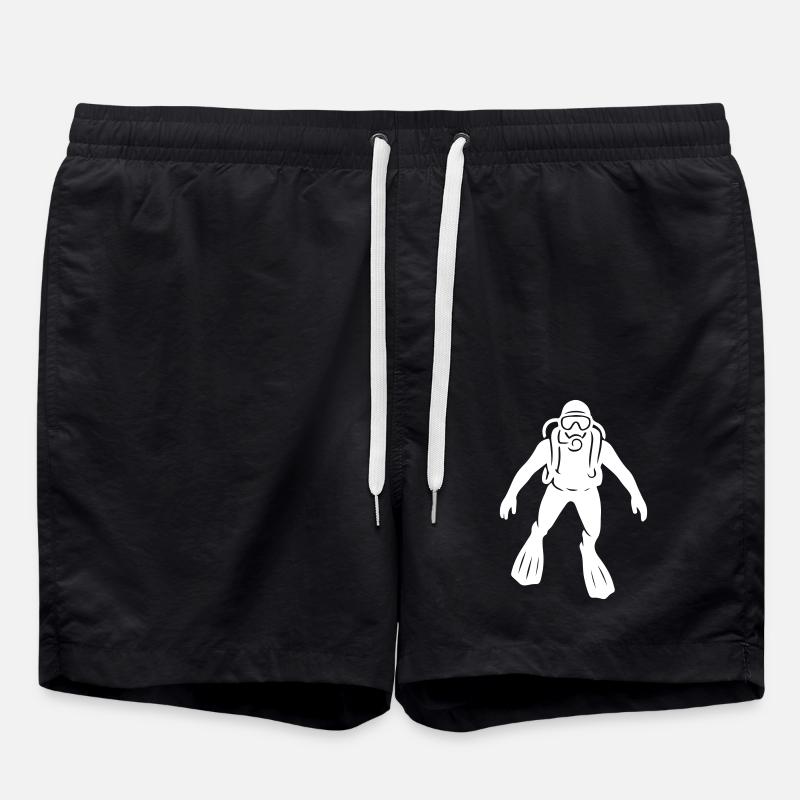 Taucher Apnoe - Badeshorts - Schwarz